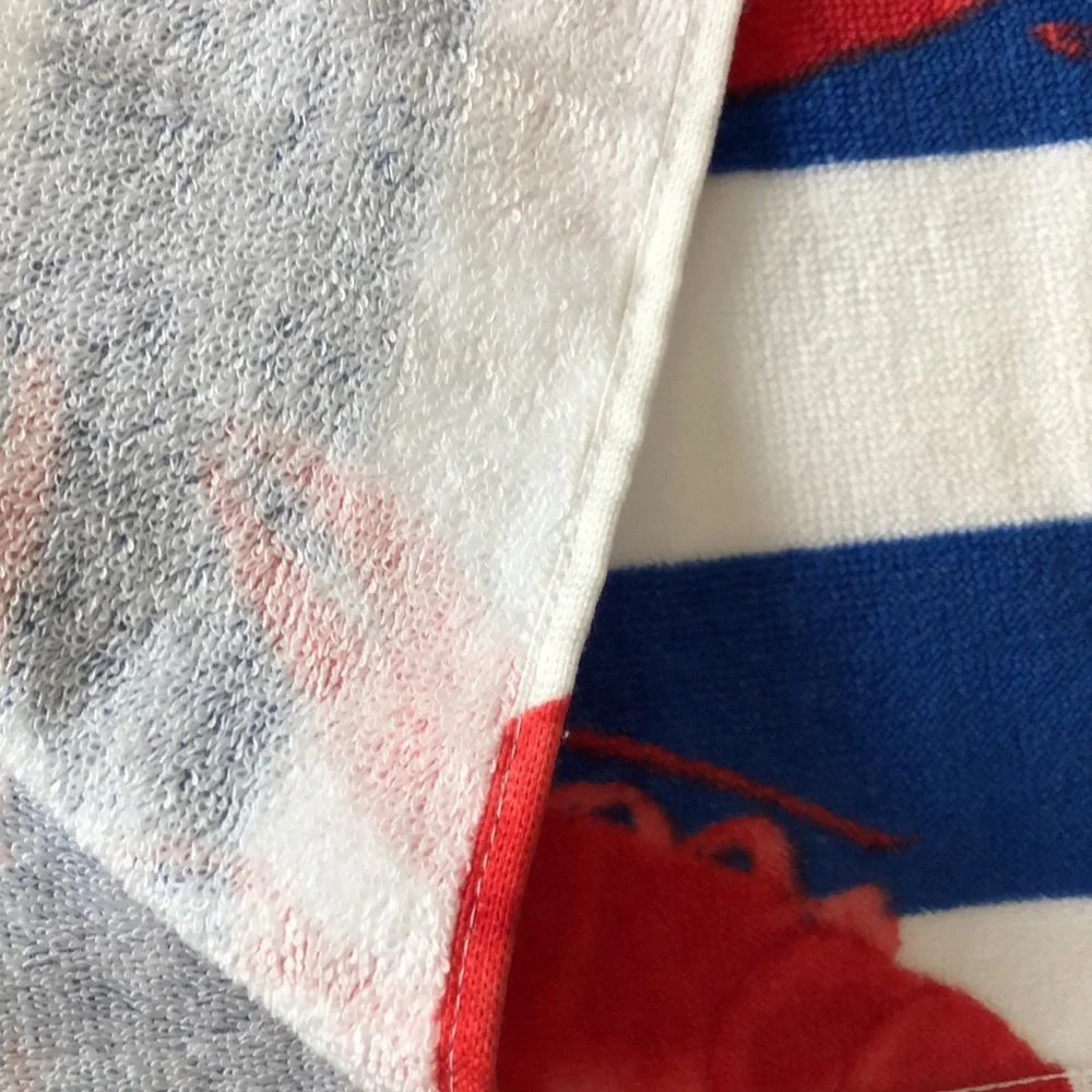 Deborah Connolly LOBSTER Striped Beach Towel